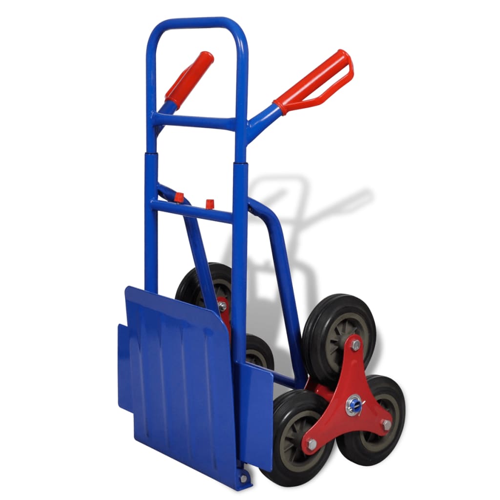 Carrello per Scale Pieghevole con 6 Ruote Blu  cod mxl 50159