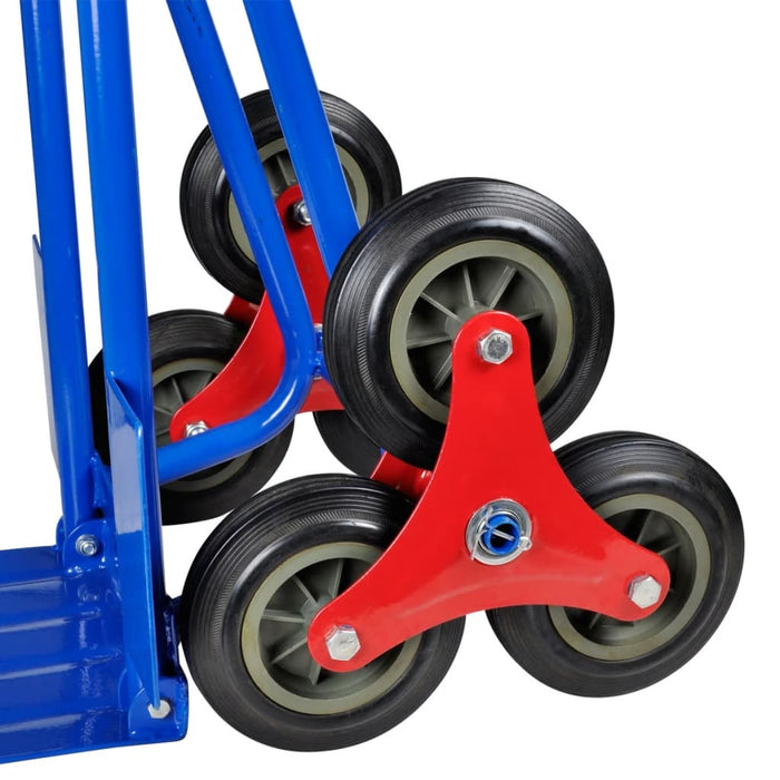 Carrello per Scale Pieghevole con 6 Ruote Blu  cod mxl 50159