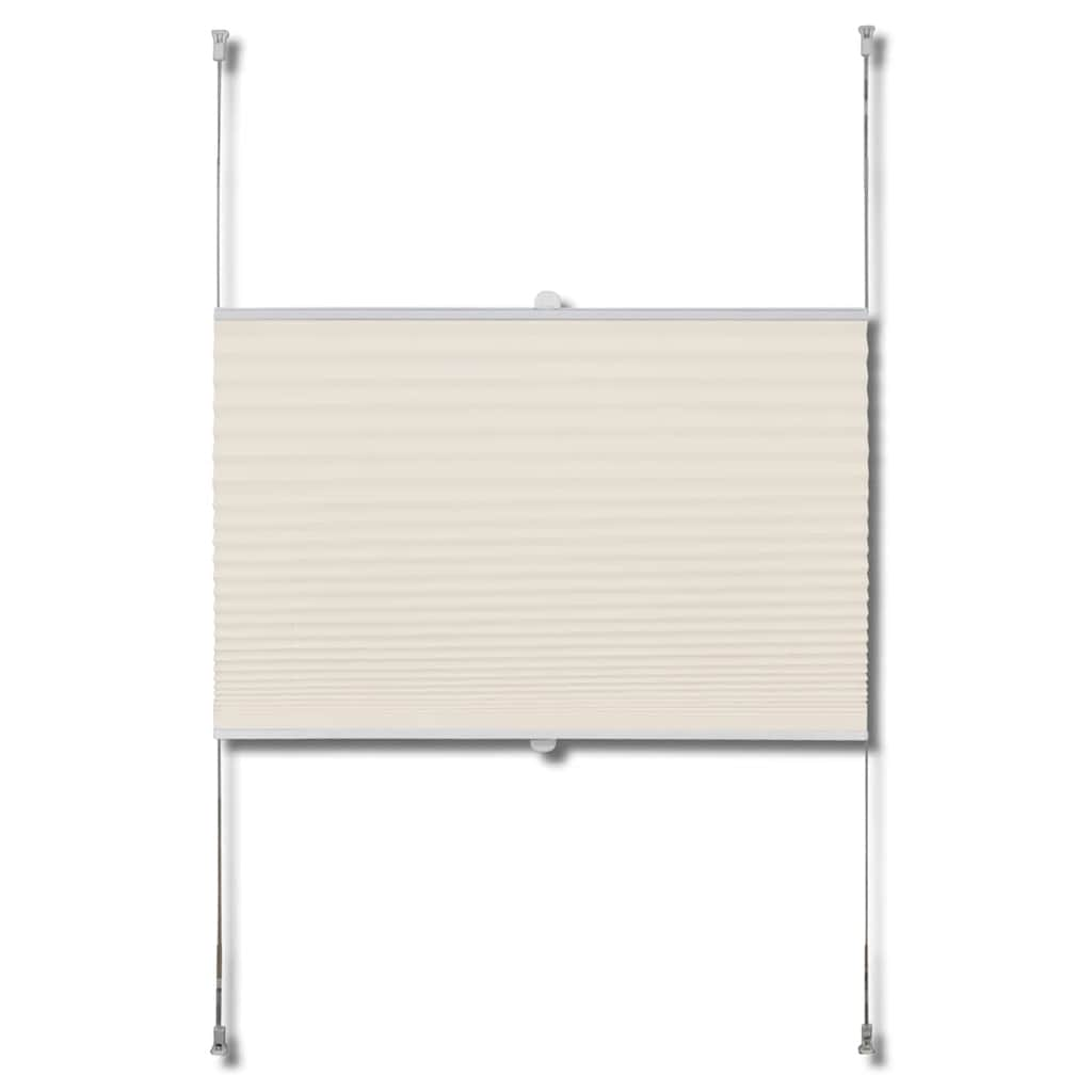 Tenda plissè 90 x 150 cm Crema 240639