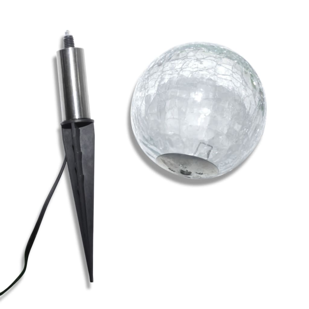 Lampioncini Solari a LED 3 pz con Picchetti e Pannelli Solari cod mxl 73103