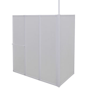 Schermo Box Doccia a L 70 x 120 x 137 cm 4 Pannelli Pieghevole  cod mxl 53187