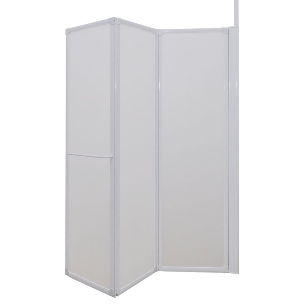 Schermo Box Doccia a L 70 x 120 x 137 cm 4 Pannelli Pieghevole  cod mxl 53187