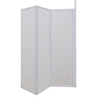 Schermo Box Doccia a L 70 x 120 x 137 cm 4 Pannelli Pieghevole