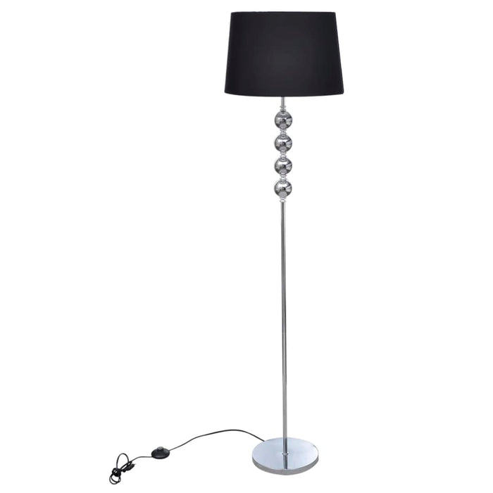 Lampada da Pavimento Supporto Alto Decorazione a 4 Sfere Nera cod mxl 68705