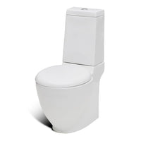 Set WC e Bidet con Piede in Ceramica Bianca cod mxl 48449