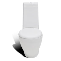 Set WC e Bidet con Piede in Ceramica Bianca cod mxl 48449