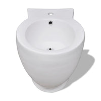 Set WC e Bidet con Piede in Ceramica Bianca cod mxl 48449