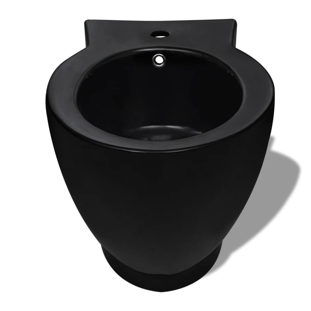 Set di Bidet e Toilette da Pavimento in Ceramica Nera cod mxl 51250