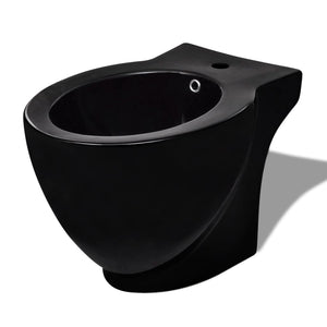 Set di Bidet e Toilette da Pavimento in Ceramica Nera cod mxl 51250