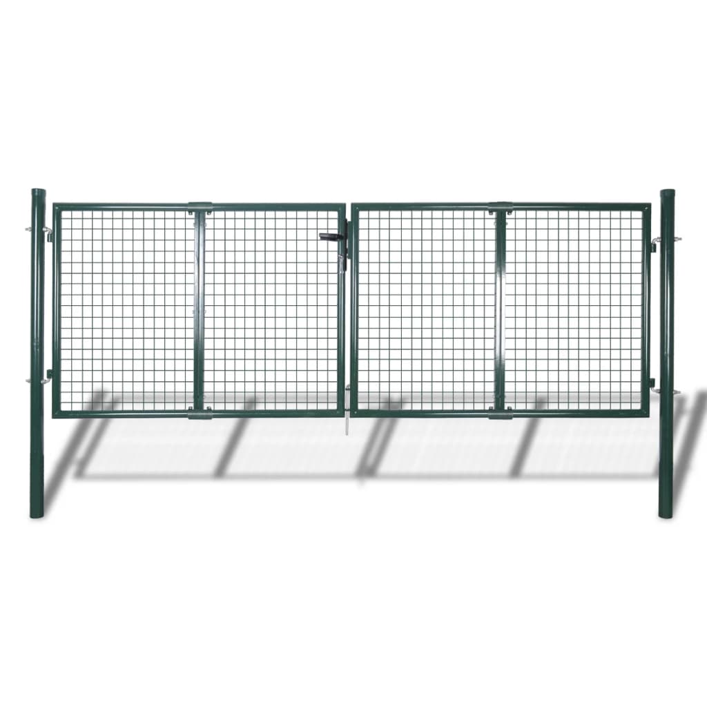 Cancello per Giardino in Rete Metallica 289x75 cm/306x125 cm 140921