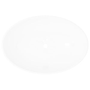 Lavello in Ceramica di Lusso Bianco Ovale 40 x 33 cm   cod mxl 53568