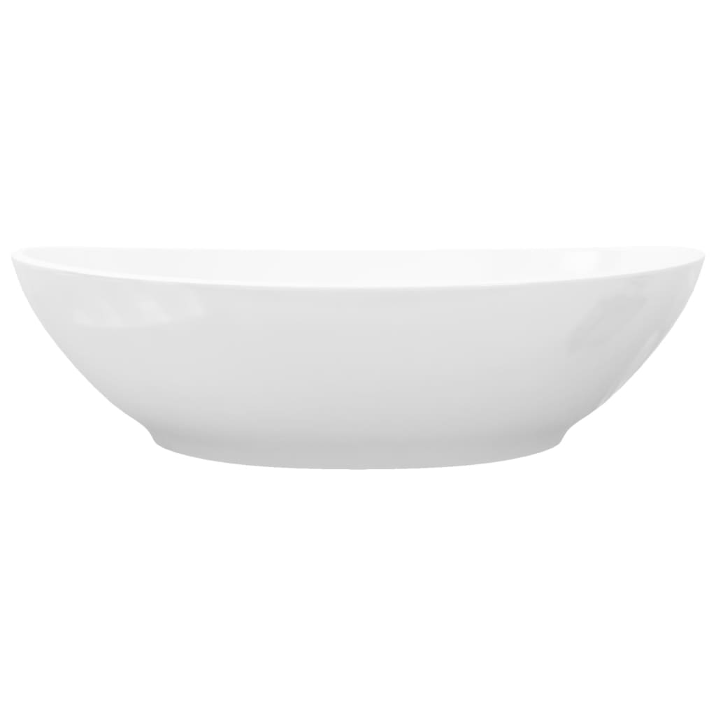 Lavello in Ceramica di Lusso Bianco Ovale 40 x 33 cm   cod mxl 53568