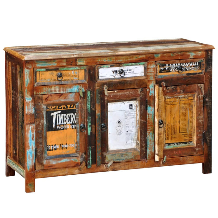 Credenza in Legno di Recupero Vintage con 3 Cassetti e 3 Ante 240953