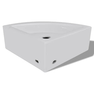 Lavandino con Troppopieno 45x32x12,5 cm Bianco cod mxl 51037