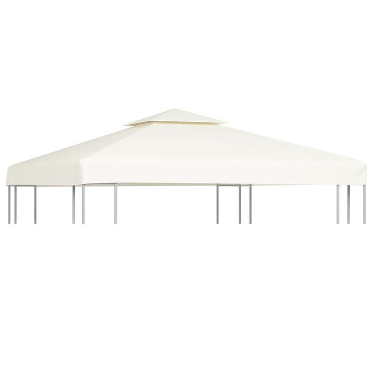 Telo di Ricambio per Gazebo 310g/m² Bianco Crema 3x3m 40874