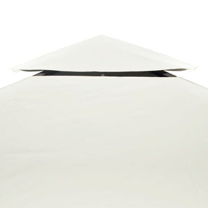 Telo di Ricambio per Gazebo 310g/m² Bianco Crema 3x3m 40874