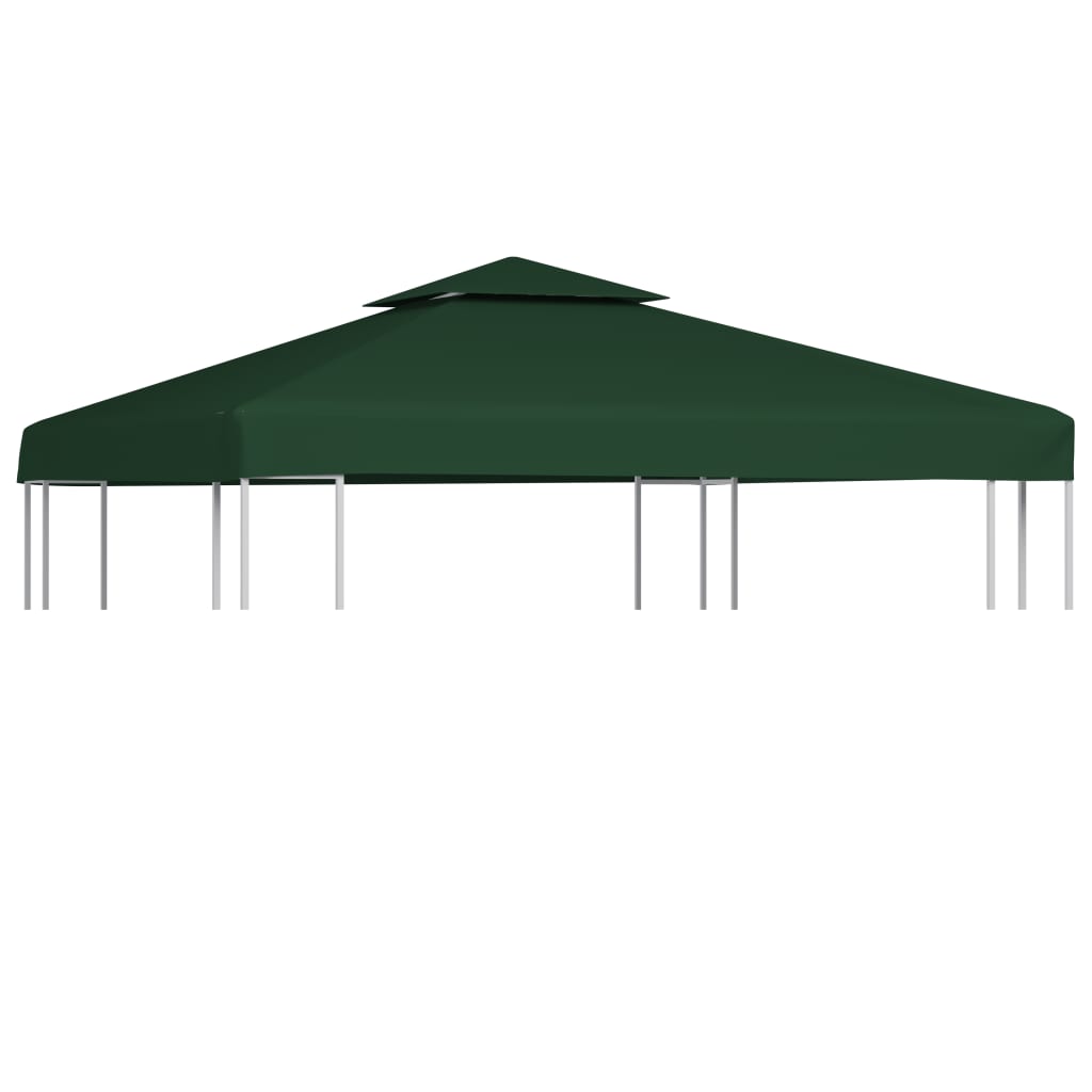 Telo di Ricambio per Gazebo 310g/m² Verde 3x3m 40876