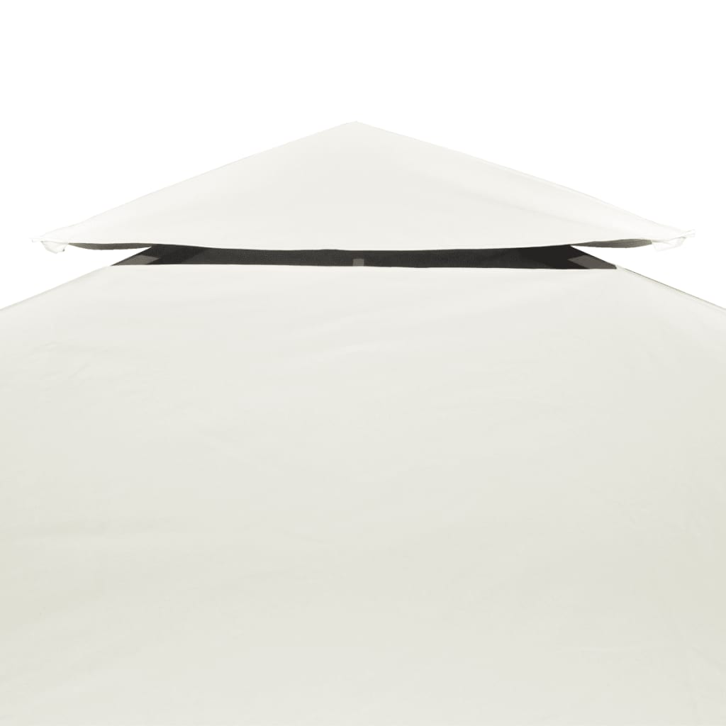 Telo di Ricambio per Gazebo 310g/m² Bianco Crema 3x4m 40880