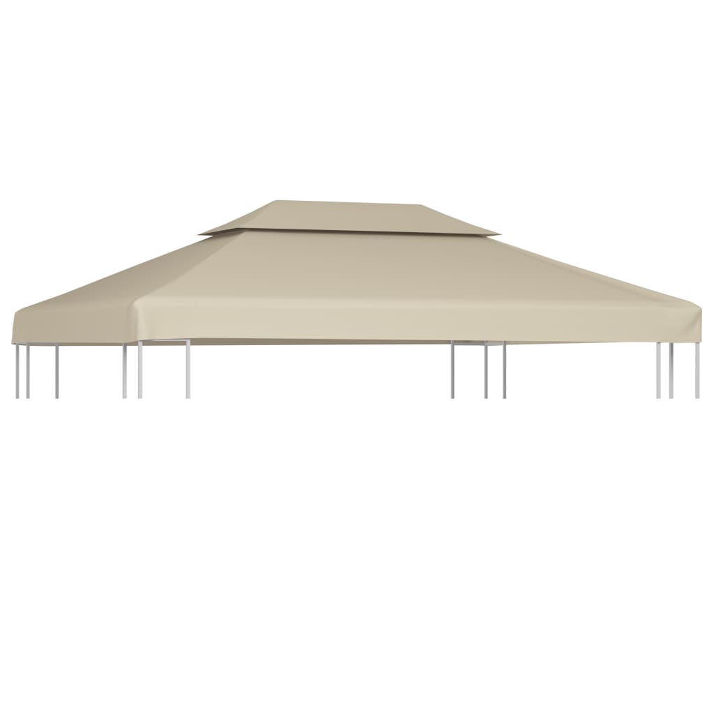 Telo di Ricambio per Gazebo 310g/m² Beige 3x4m 40881