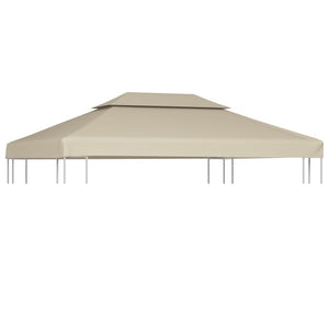 Telo di Ricambio per Gazebo 310g/m² Beige 3x4m 40881