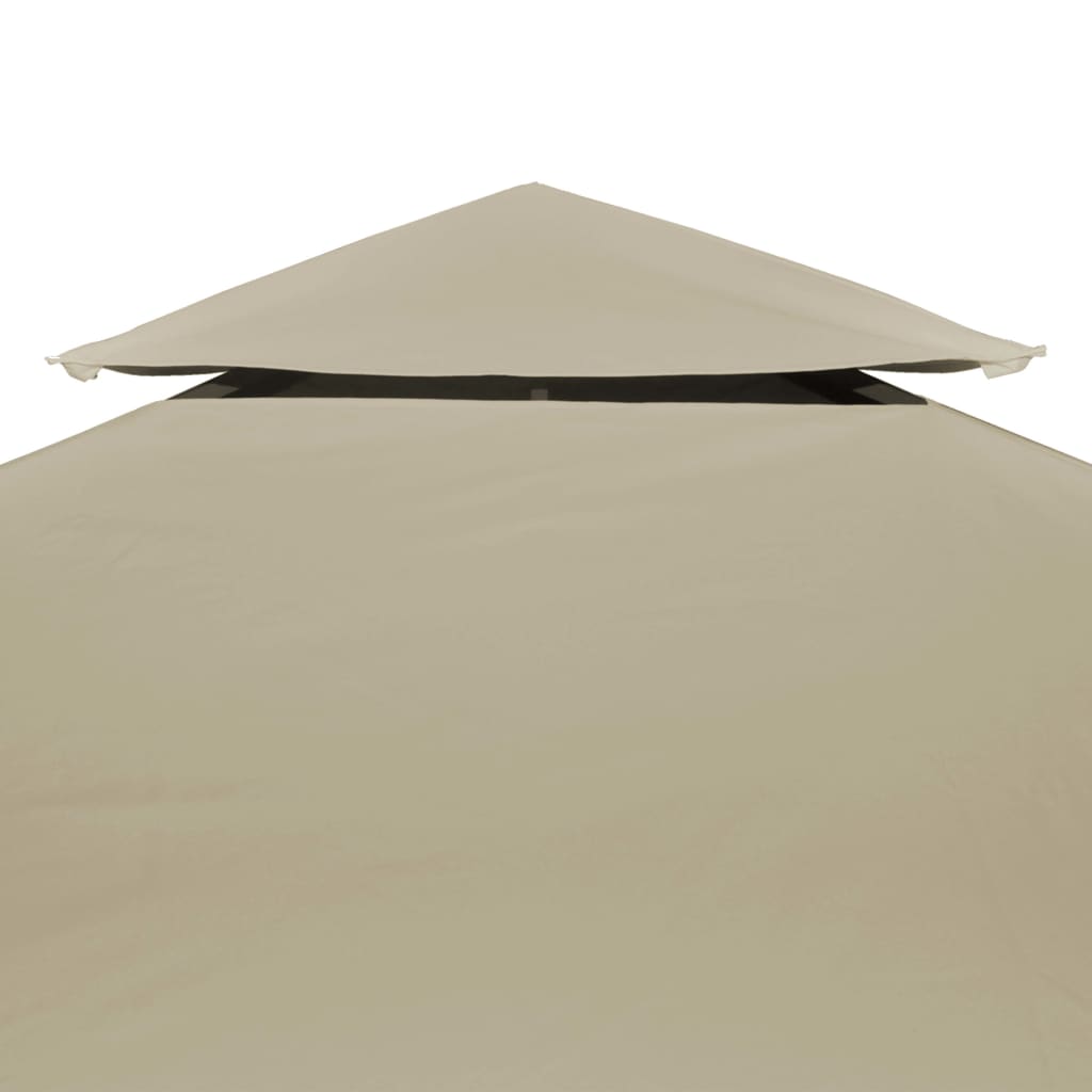 Telo di Ricambio per Gazebo 310g/m² Beige 3x4m 40881