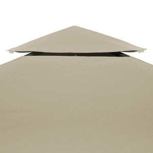 Telo di Ricambio per Gazebo 310g/m² Beige 3x4m 40881