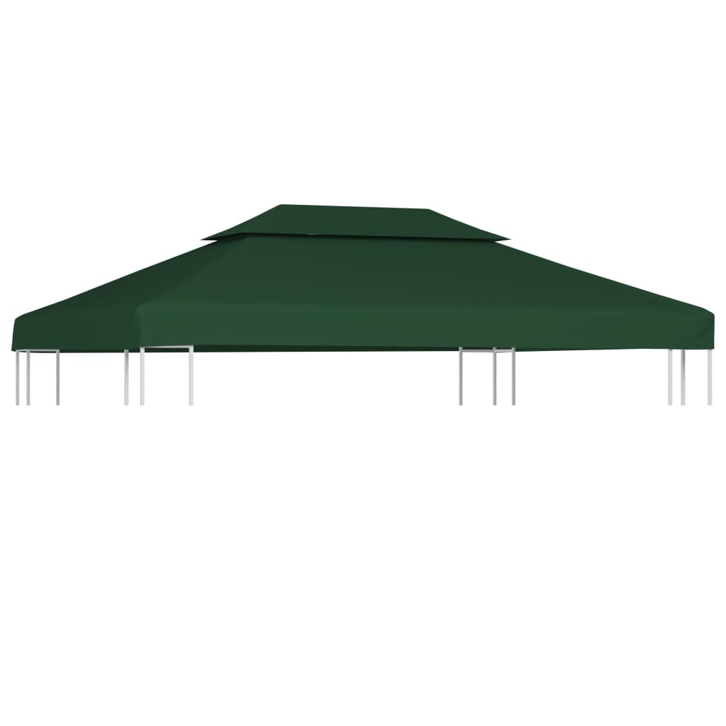 Telo di Ricambio per Gazebo 310g/m² Verde 3x4m 40882