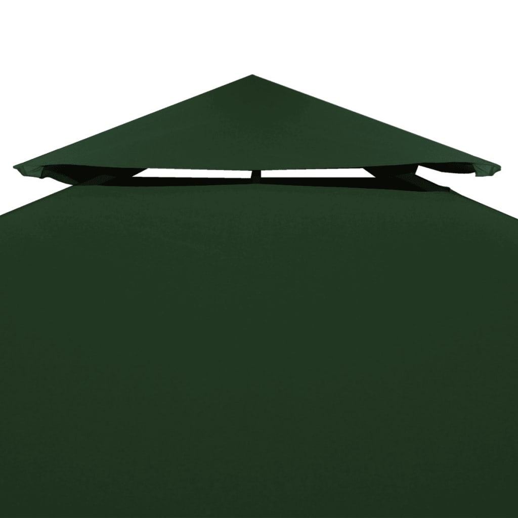 Telo di Ricambio per Gazebo 310g/m² Verde 3x4m 40882