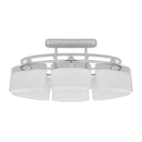 Lampada da Soffitto Paralume Ellissoidale Vetro 6 Lampadine E14 240989