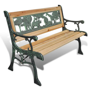 Panchina da Giardino per Bambini 84 cm in Legno cod mxl 46041