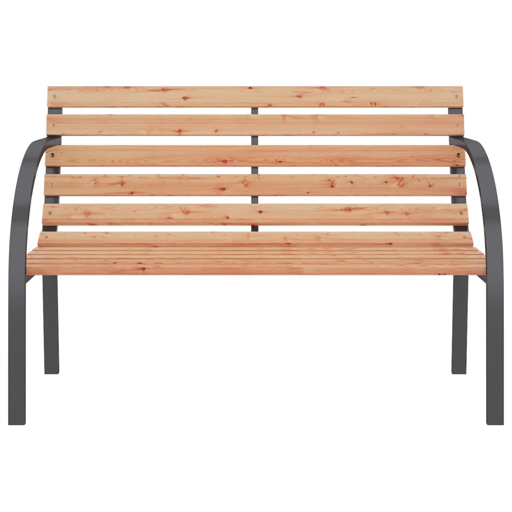 Panchina da Giardino 120 cm in Legno e Ferro cod mxl 46040