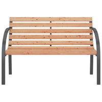 Panchina da Giardino 120 cm in Legno e Ferro cod mxl 46040