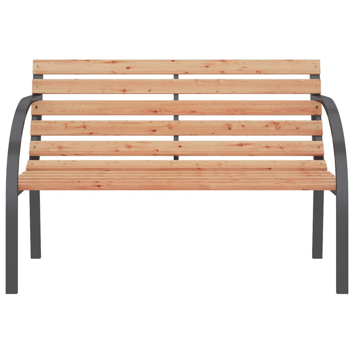 Panchina da Giardino 120 cm in Legno e Ferro cod mxl 46040