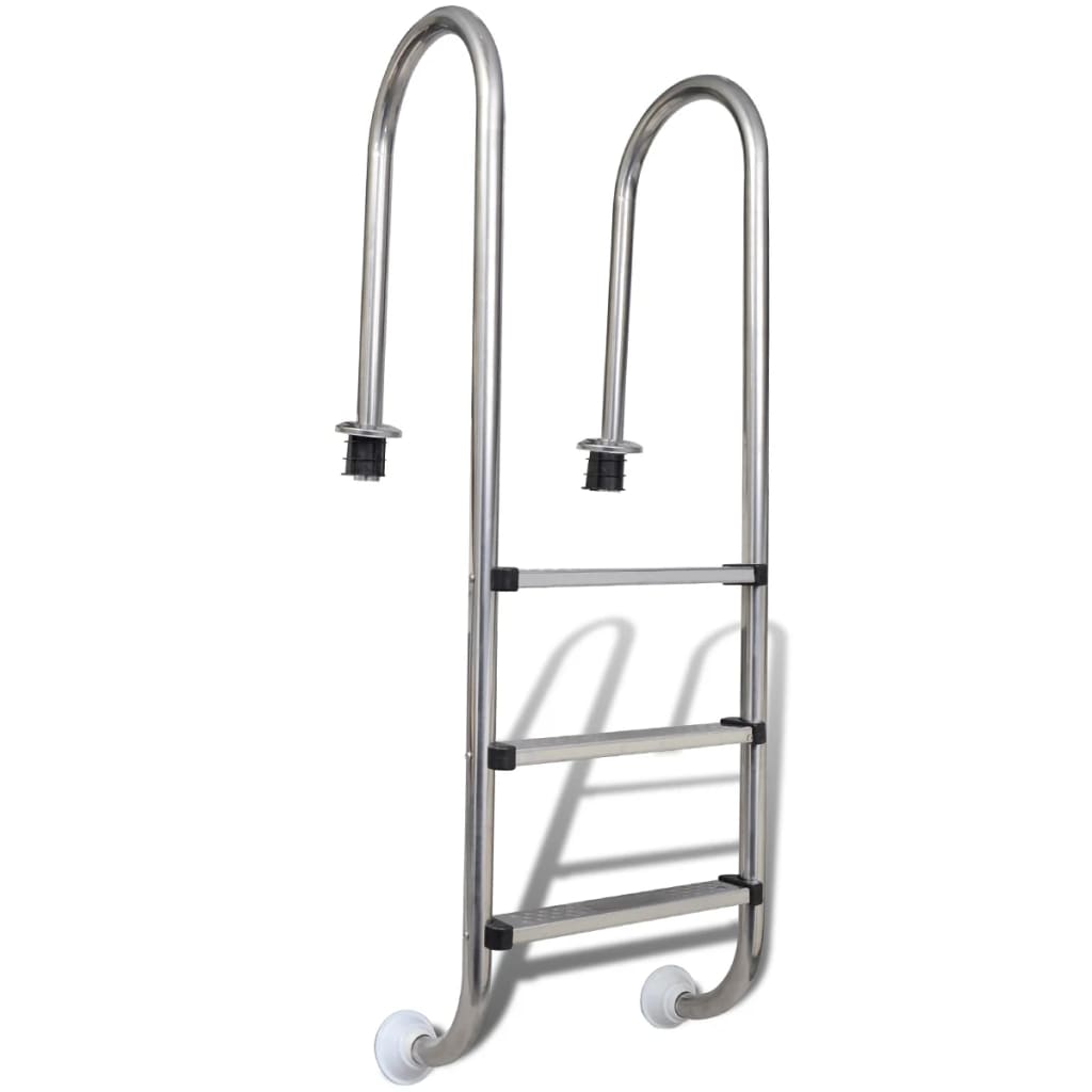 Scaletta per Piscina 3 Gradini in Acciaio Inox 304 120 cm  cod mxl 42819