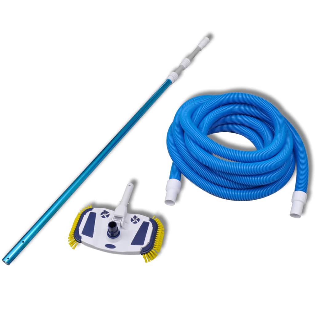 Vacuum per pulire la piscina con palo telescopico e tubo flessibilecod mxl 96931