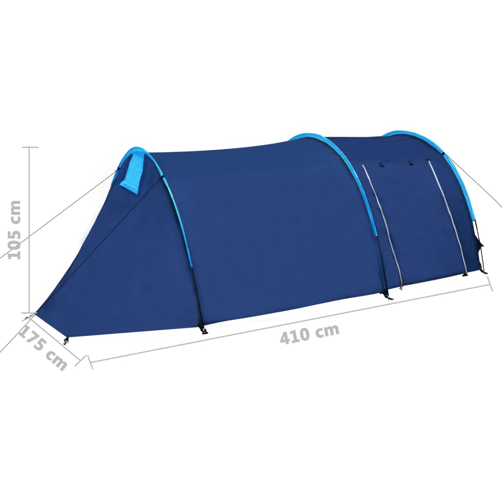 Tenda da campeggio per 4 persone blu marino / azzurro cod mxl 68945