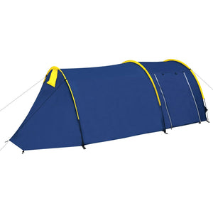 Tenda da Campeggio per 4 Persone Blu Marino/Giallo 90517