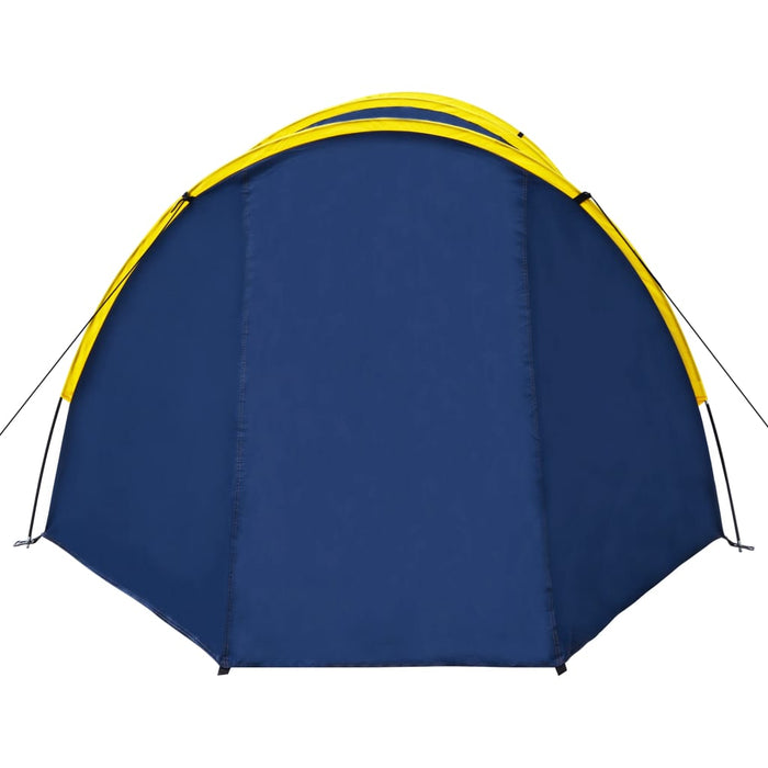 Tenda da Campeggio per 4 Persone Blu Marino/Giallo 90517