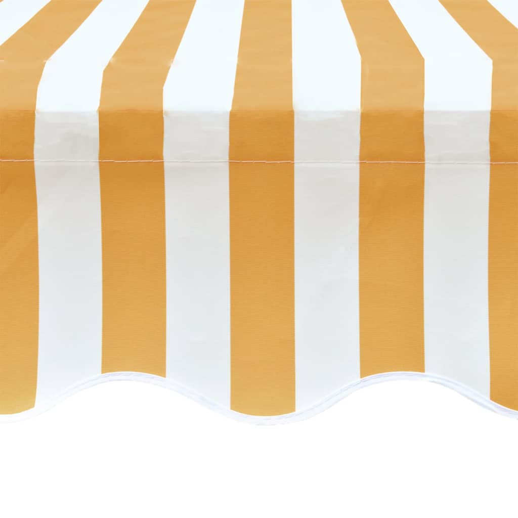 Tendone Parasole in Tela Giallo Girasole e Bianco 4 x 3 m