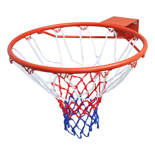 Set Canestro da Basket con Rete Arancione 45 cm 90498