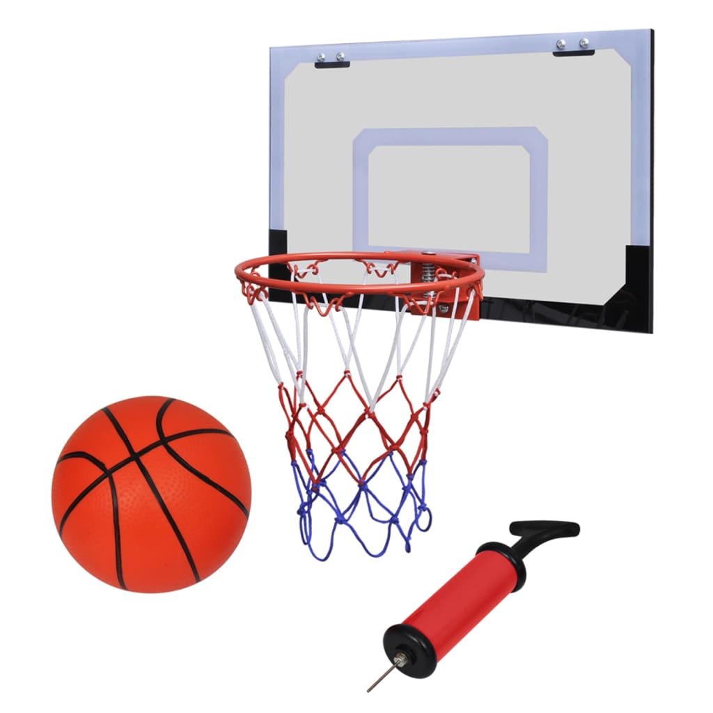 Set Canestro da Minibasket al Coperto con Palla e Pompa 90499