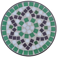 Tavolino per Piante con Mosaico Verde e Biancocod mxl 83023