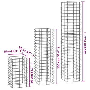 Set Gabbioni 6 pz in Filo Zincato