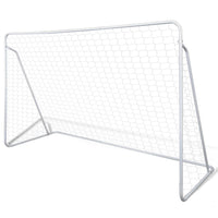 Set Porta da Calcio in Acciaio 240 x 90 x 150 cm Alta Qualitàcod mxl 72949