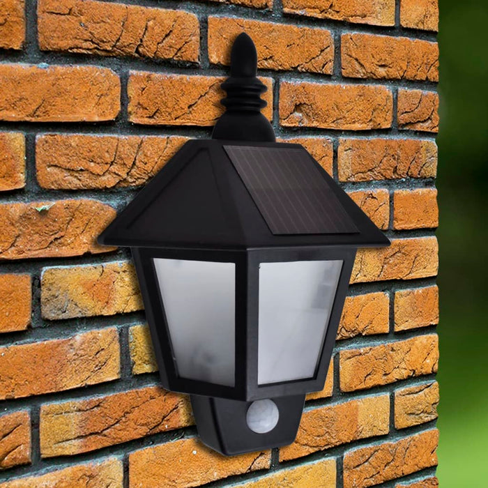 Lampada a parete da giardino solare con sensore di movimento cod mxl 77792