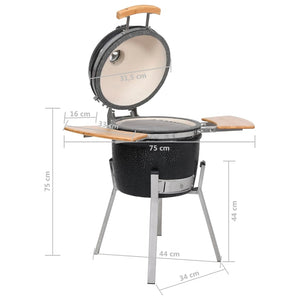 Barbecue Kamado in ceramica griglia fumatore 76 cm