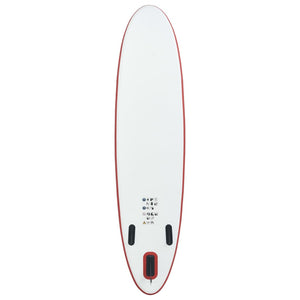 Set Tavola da SUP e Surf Gonfiabile Rosso e Bianco 90632