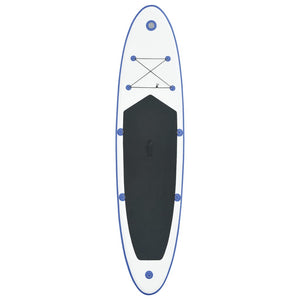 Set Tavola da SUP e Surf Gonfiabile Blu e Bianco