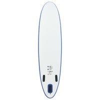 Set Tavola da SUP e Surf Gonfiabile Blu e Bianco