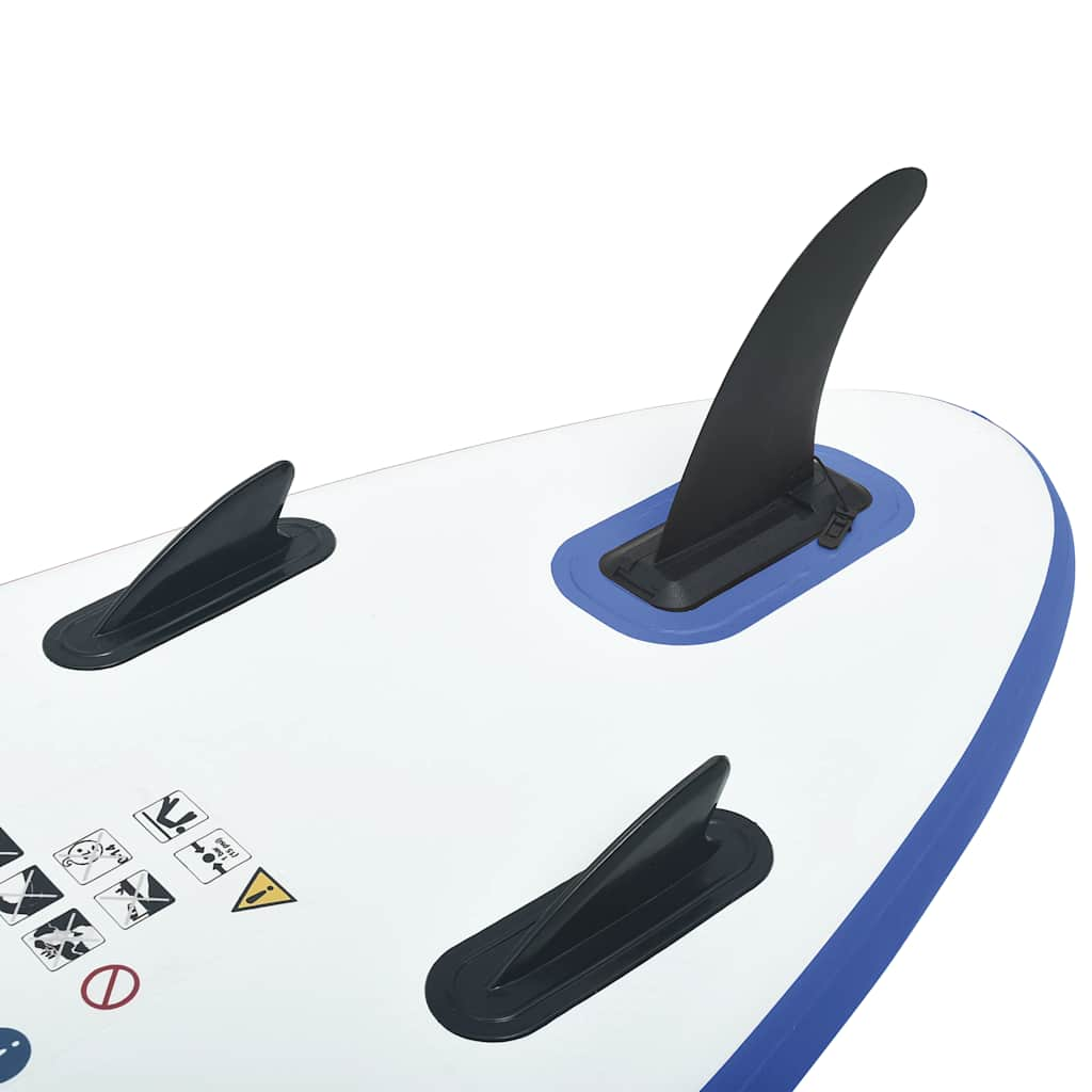 Set Tavola da SUP e Surf Gonfiabile Blu e Bianco 90633